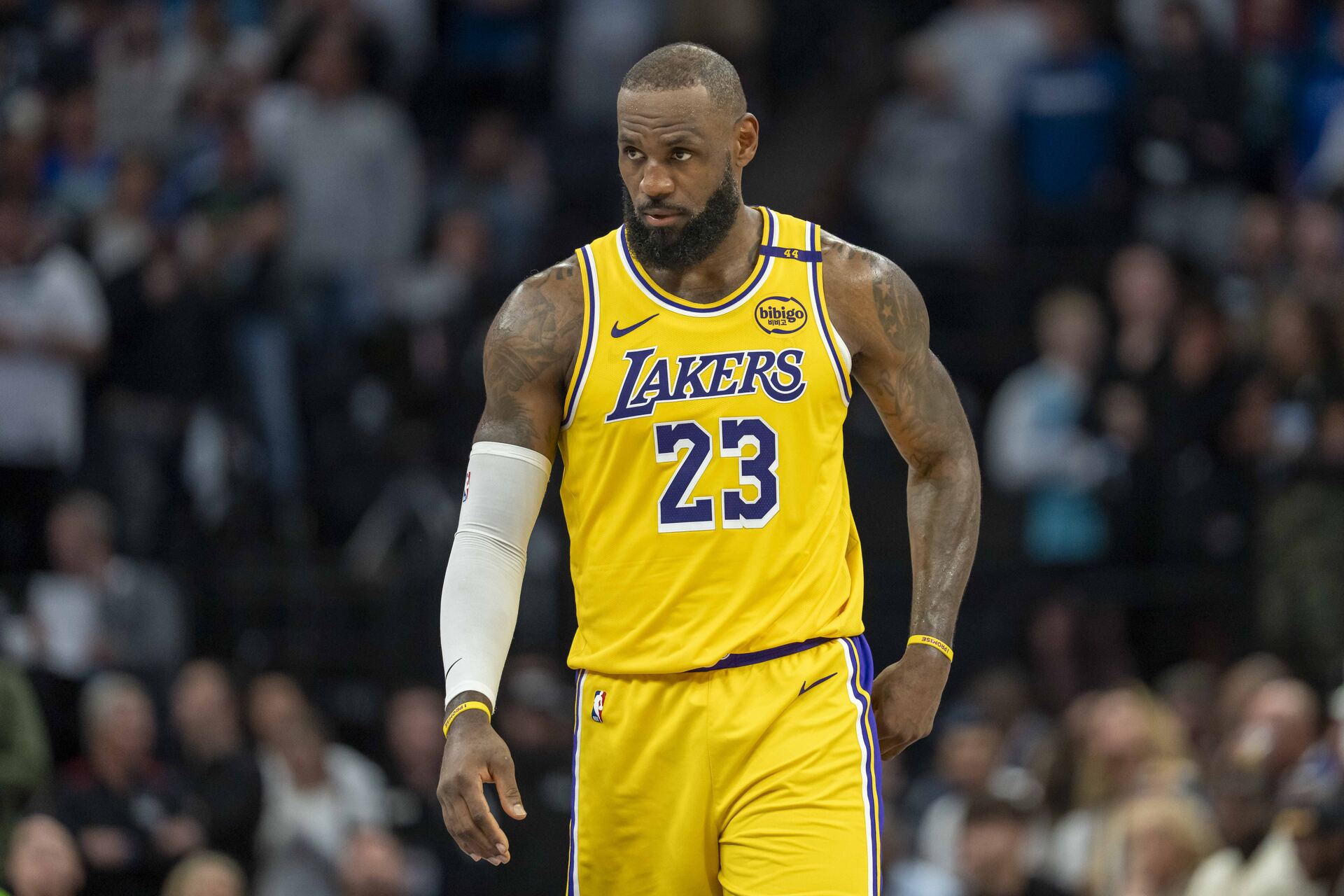 Basketball player in action
